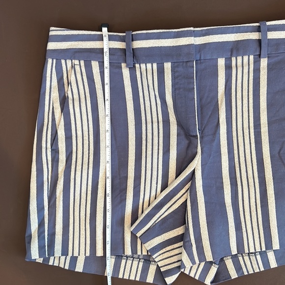 Ann Taylor Blue and White Striped Shorts size 8 - Picture 8 of 9